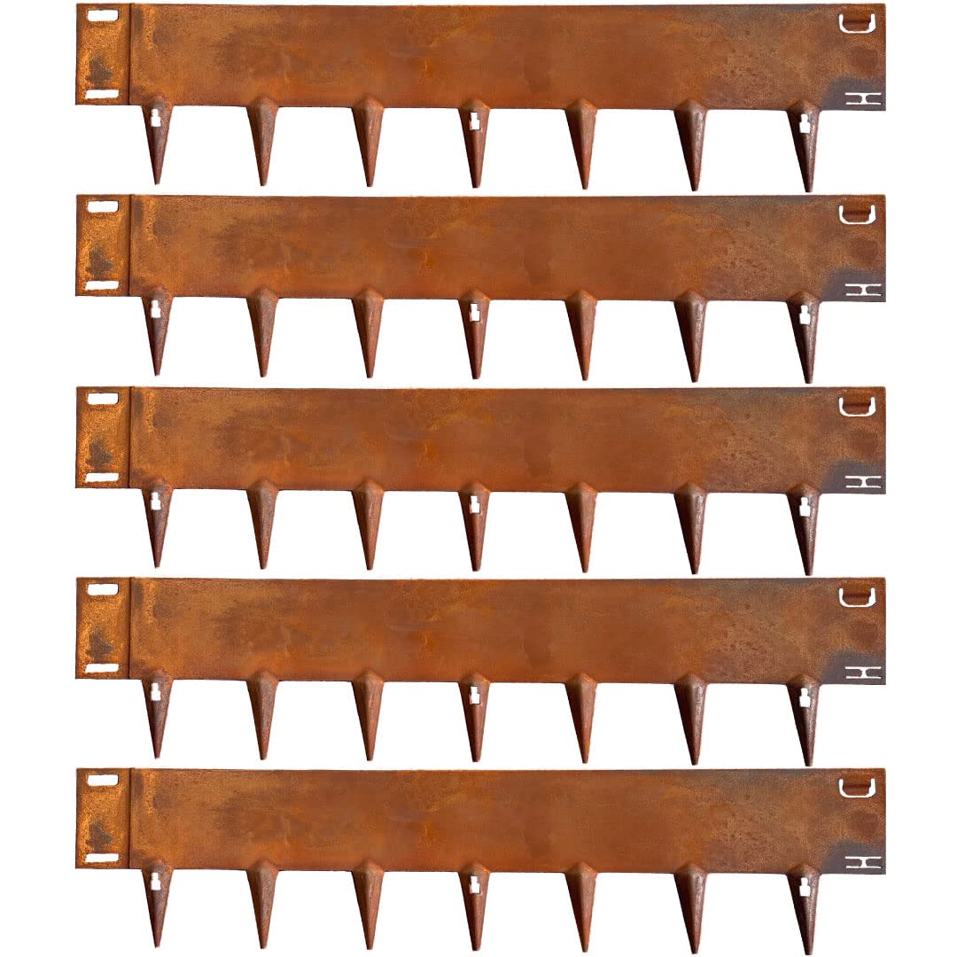 Core Edge Lawn Edging | Flexible Decorative Steel Garden Lawn Edging With 6' Face Height | 5X 3.28', 16.25 Linear Feet (Corten,