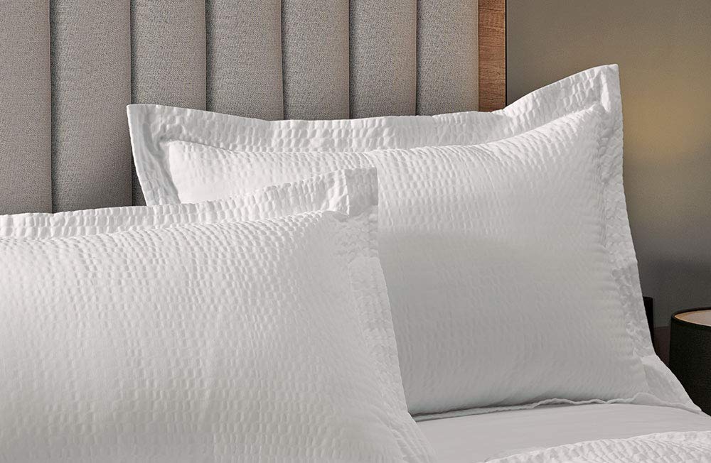 Courtyard By Marriott Textured Pillow Sham - 1 Decorative Pillow Sham With Wash-Activated Ripple Texture Exclusively For Courtya