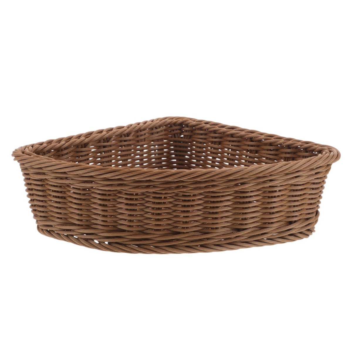Ciieeo Corner Storage Bin Handwoven Triangular Basket for Shelf Wardrobe Bathroom Kitchen Closet Open Desktop Organizer for Snac