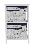 Anne Home Portable 2 Drawers Children Storage, One Size, Multi