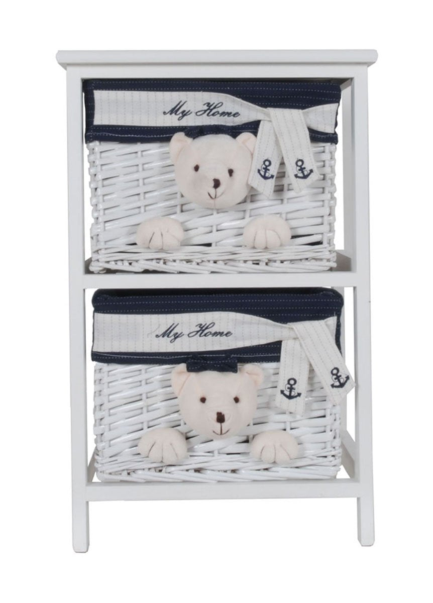 Anne Home Portable 2 Drawers Children Storage, One Size, Multi