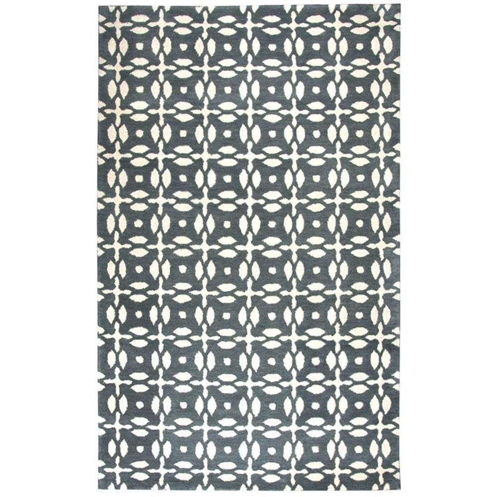 Rizzy Home Alora Decor Holland 5' X 8' Print Grey/Beige Hand-Tufted Area Rug