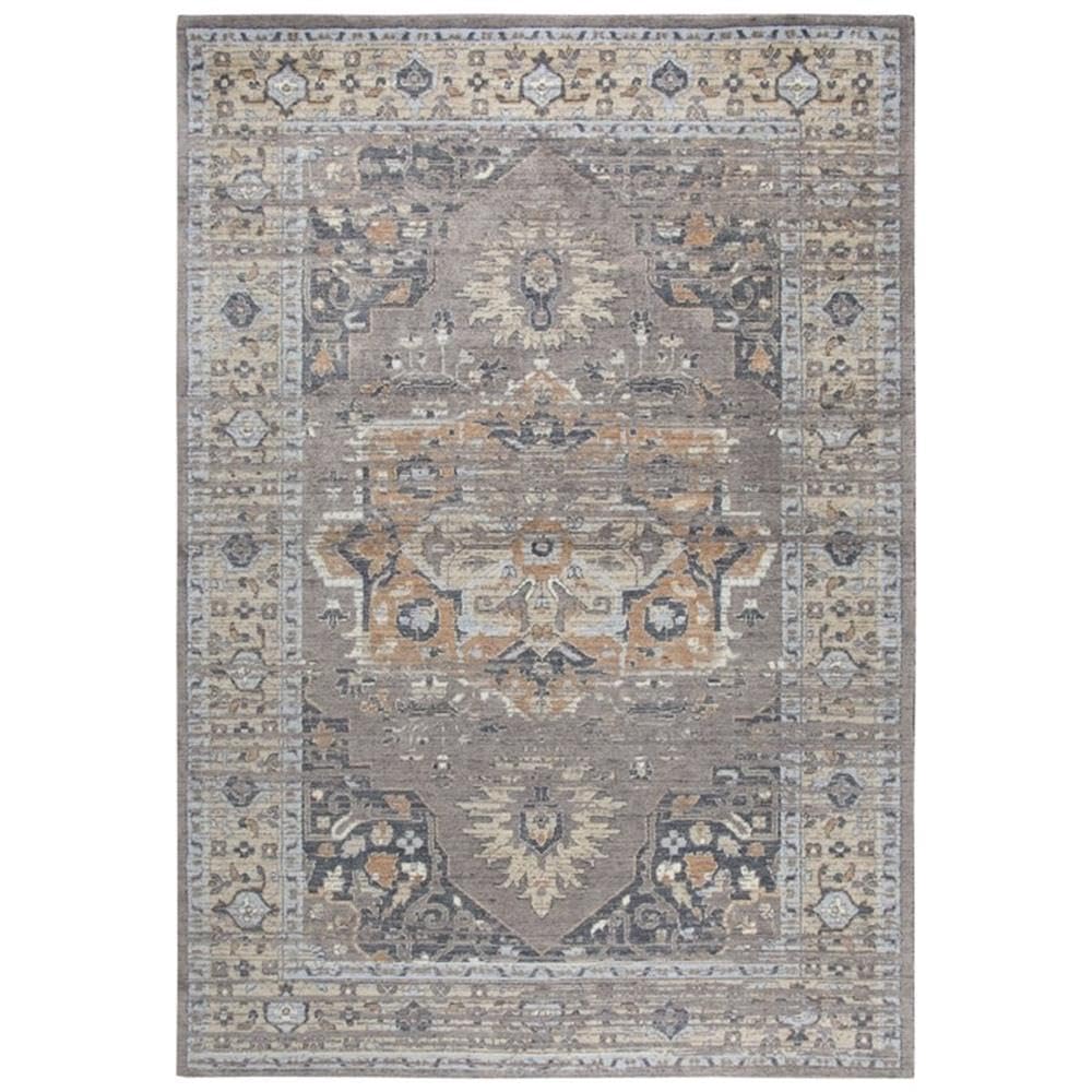 Rizzy Home Alora Decor Euphoria 9' X 12' Distress Gray/Gray/Rust/Blue Hybrid Area Rug
