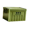 HEAVENGLOW Lidded Storage Bin Large Capacity Car Trunk Organizer for Toys Clothes Shoes Green