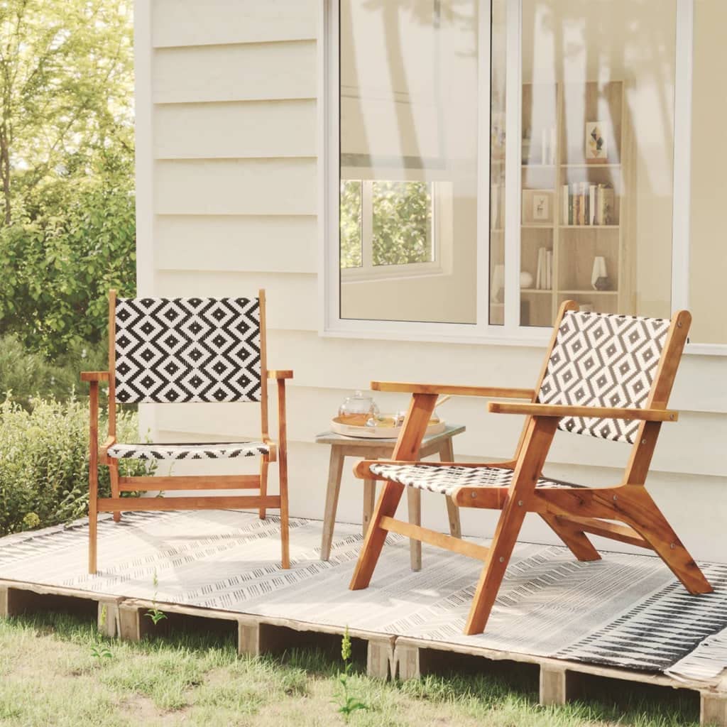 SKM Patio Chairs 2 pcs Solid Acacia Wood-6250