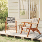 SKM Patio Chairs 2 pcs Solid Acacia Wood-6250