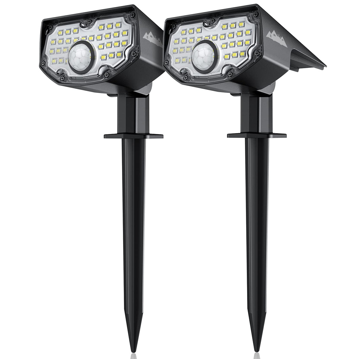 Aloftsun Solar Motion Sensor Outdoor Lights, 30 Leds Ip68 Waterproof Solar Motion Lights Outdoor, 3 Modes Solar Spot Lights Outd