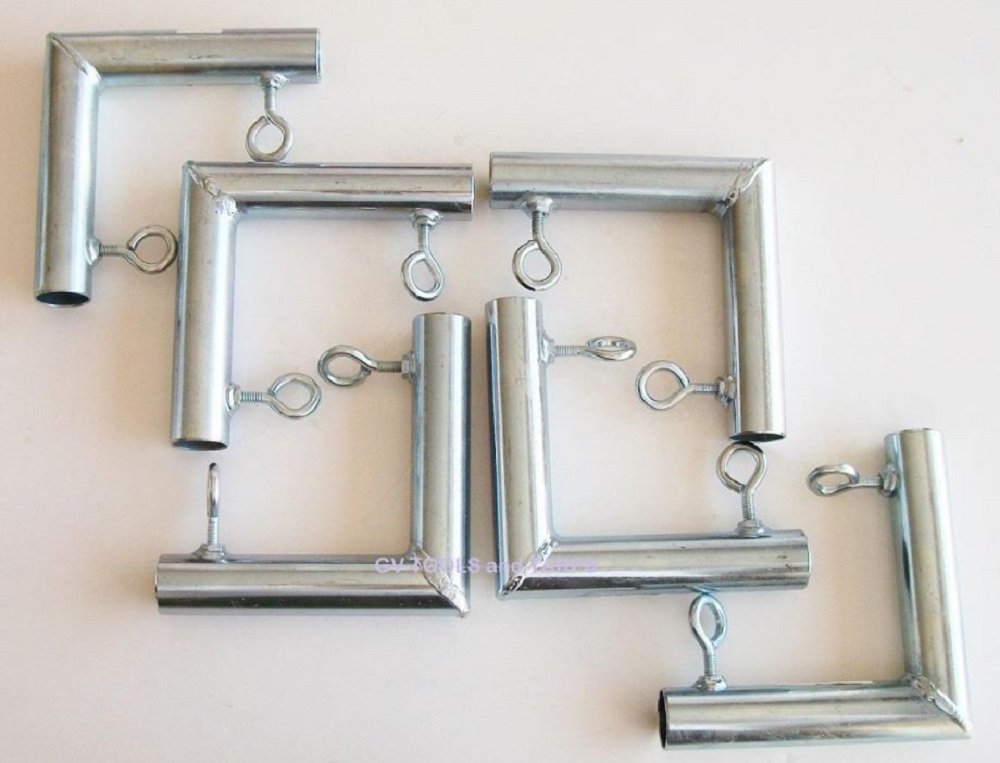 6Pc 1' 2 Way L Shaped Corner Canopy Fitting (Flb) - Fits 1' Emt Pipe That Has An Outer Diameter Of 1 3/16'