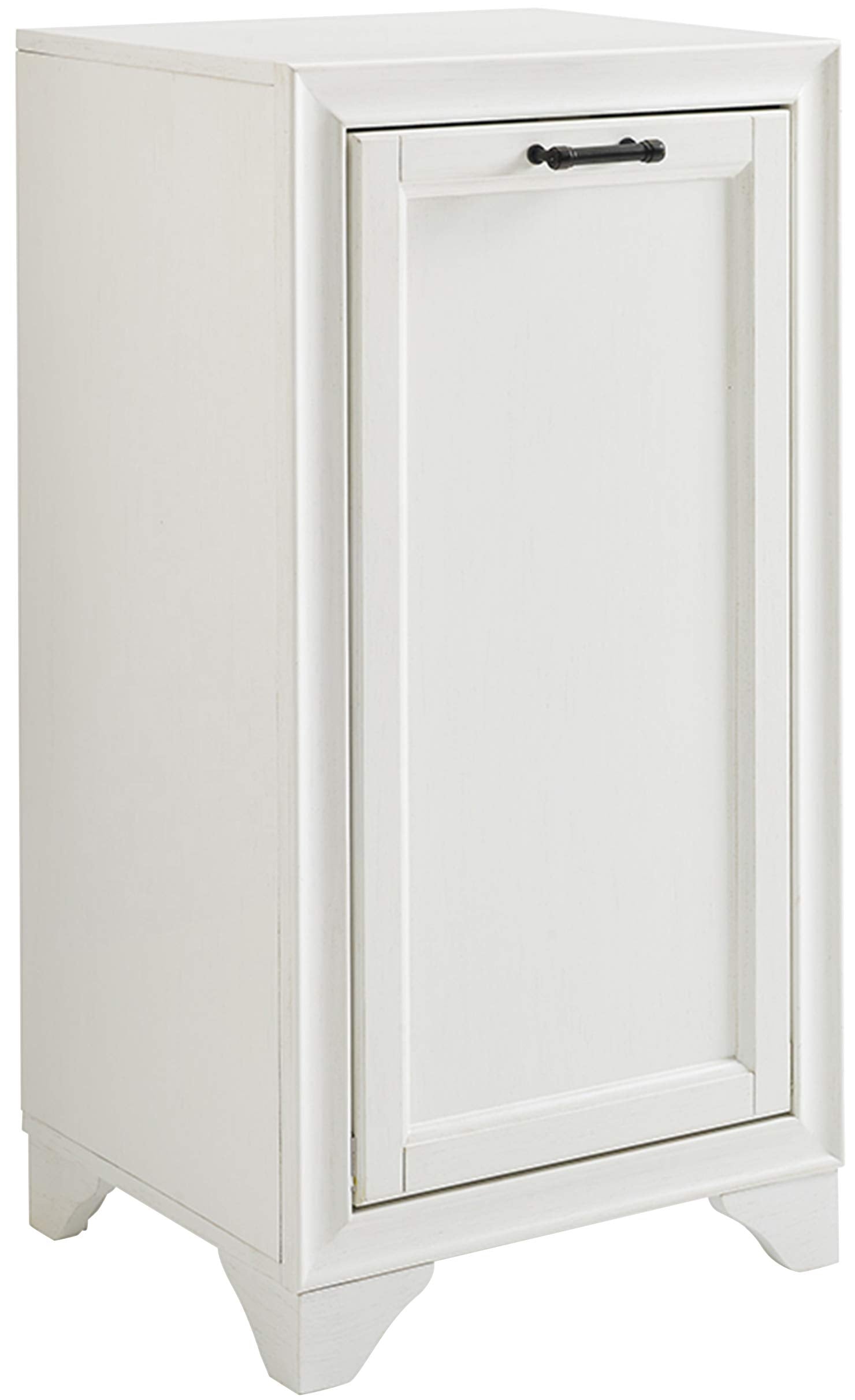 Crosley Furniture Tara Laundry Hamper with Linen Sorting Bag, Bathroom Storage and Organization, Vintage White