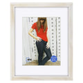 11x14 inch Picture Frame Made of Solid Wood and High Definition Glass Display Pictures 8x10 with Mat or 11x14 Without Mat for Wa