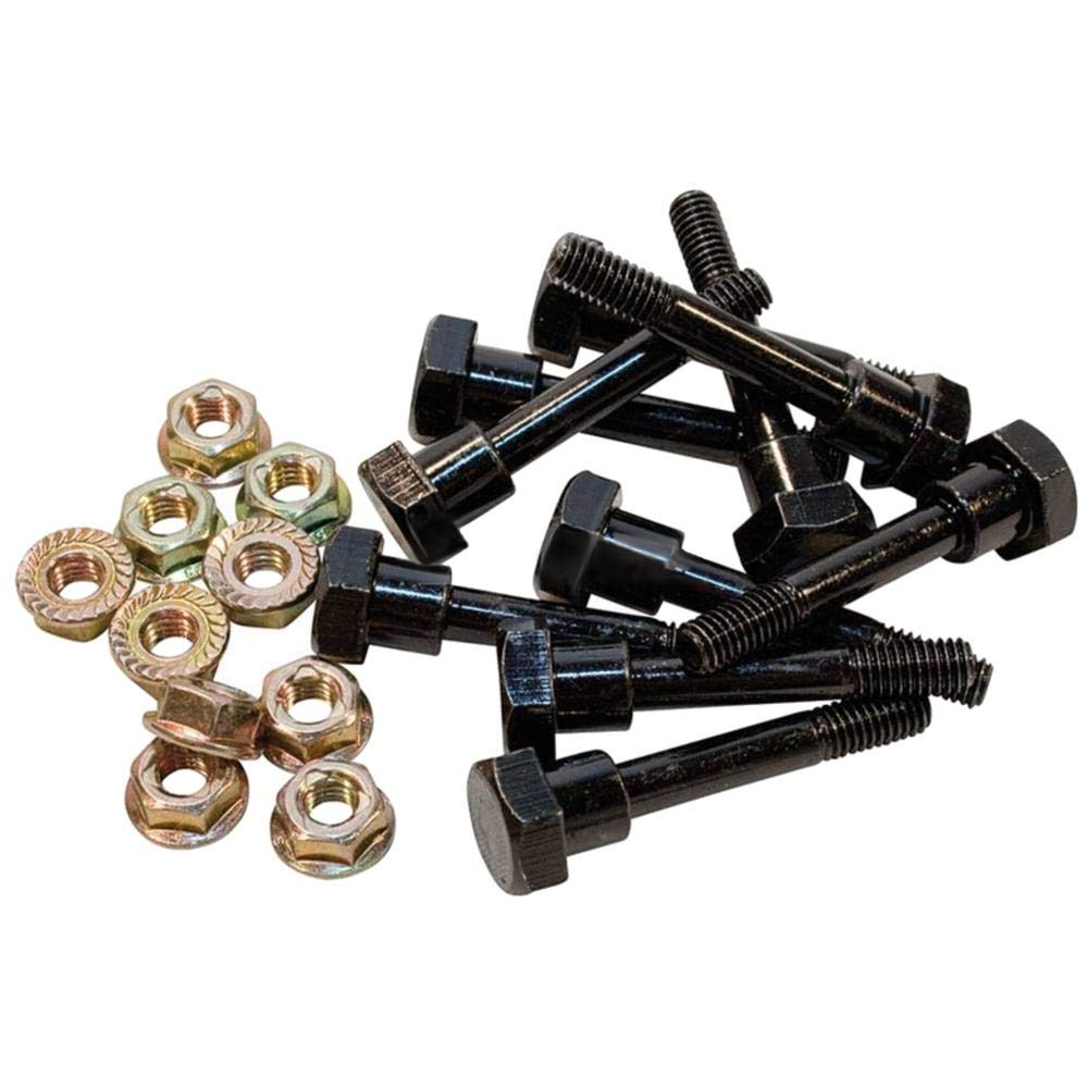 (1) New Set Of Ten Shear Pins & Nuts Fits Honda Hs724 Hs80 Hs828 Hs928 Snow Thrower Blowers