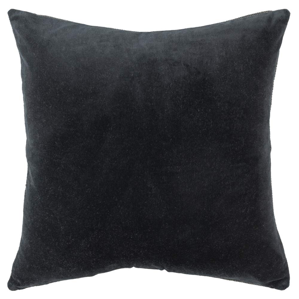 Rizzy Home 22&quot; x 22&quot; Poly Filled Pillow with Cotton Canvas Cover-Black