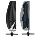 Umbrella Covers For Outdoor Cantilever Offset Umbrella 10Ft To 13Ft, Extra Large Waterproof Patio Parasol Umbrella Covers Fits Curved Cantilever With Zipper For Anti-Uv Dust (Top Width 22In)