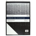 Silverpoint Top Wire Pad, Heavy Back, Quadrille Rule, 8.5 X 11.75 Inches, 70 Sheets, Protective Cover, Blue/Black (51070)