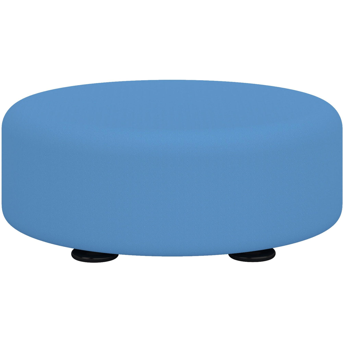 Safco Products Learn 15” Round Vinyl Floor Seat for Classrooms, Home Use, Kids Room, Game Rooms (Baby Blue Vinyl)