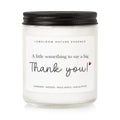 LUMELOOM Thank You Gifts for Women, Men - 9oz Lavender Scented Soy Wax Candle - Thank You Candle, Hostess, Appreciation Gifts fo