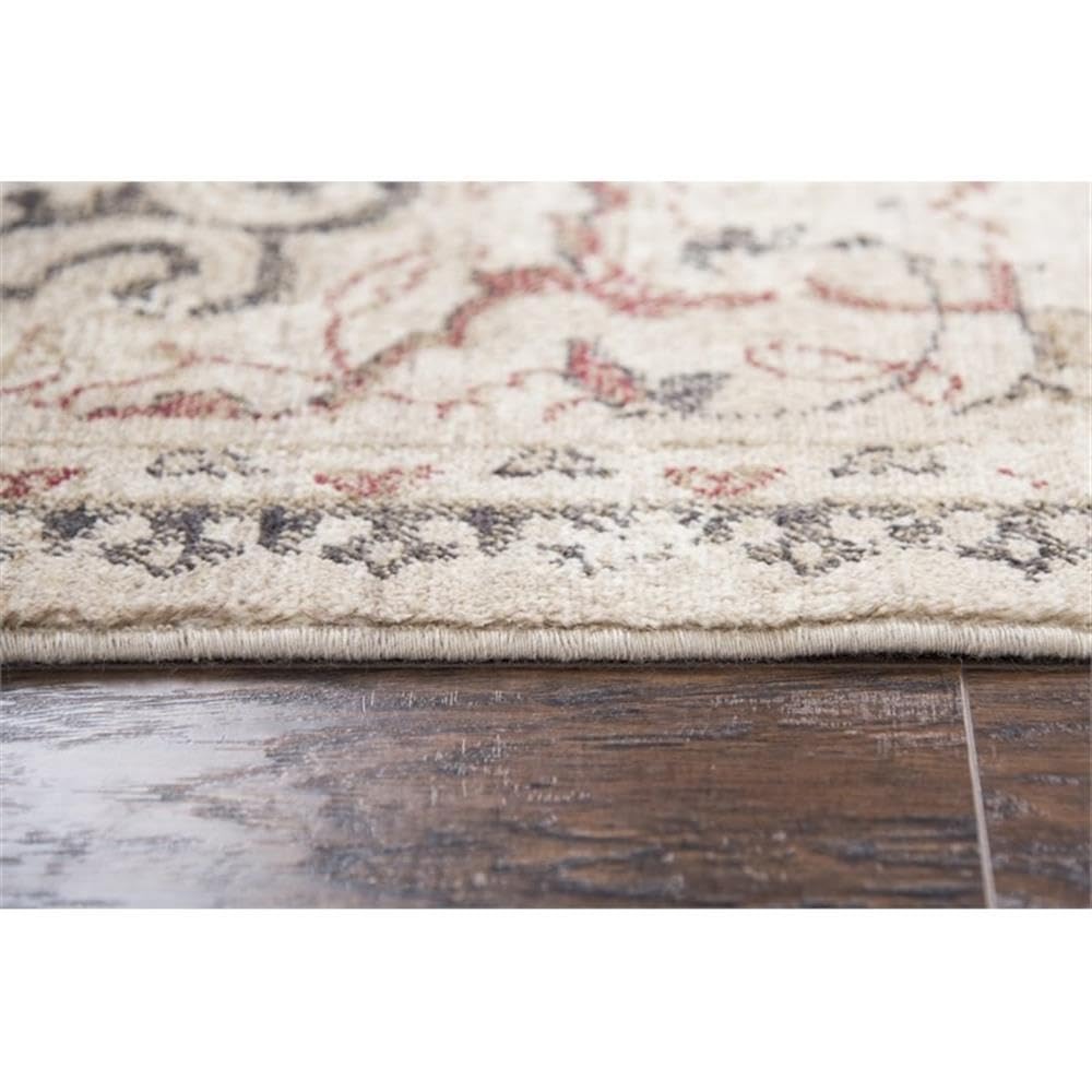 Rizzy Home Alora Decor Euphoria 2'6" X 8' Distress Beige/Gray/Rust/Blue Hybrid Area Rug