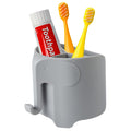 RyanLemon Elephant Toothbrush Holder for Kids and Toddler, Suction Cup Toddler Toothbrush Holder, Cute Baby Toothbrush Holder wi