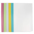 Stapens Report Covers With Sliding Bar, Clear Paper Protector Sleeves, 12.2 X 8.5 Inch (10 Pcs)