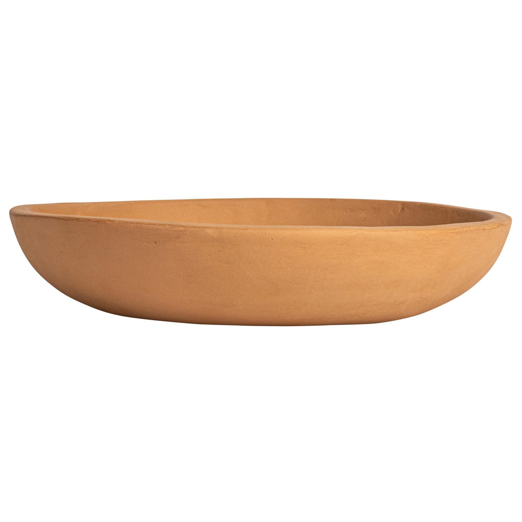 Creative Co-Op Large Terracotta Bowl, 2" - Natural Orange, Model DF0794