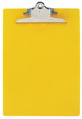 Saunders Recycled Plastic Clipboard, 1' Capacity, Holds 8 1/2 X 12, Yellow (Case Of 12)