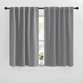 Nicetown Blackout Curtain Panels For Living Room - (Silver Grey Color) 42X40 Inch, 2 Panels Set, Room Darkening Blackout Drapes For Window