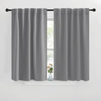 Nicetown Blackout Curtain Panels For Living Room - (Silver Grey Color) 42X40 Inch, 2 Panels Set, Room Darkening Blackout Drapes For Window