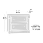 Sauder Palladia Lateral File, L: 36.81' X W: 22.01' X H: 29.61', Glacier Oak