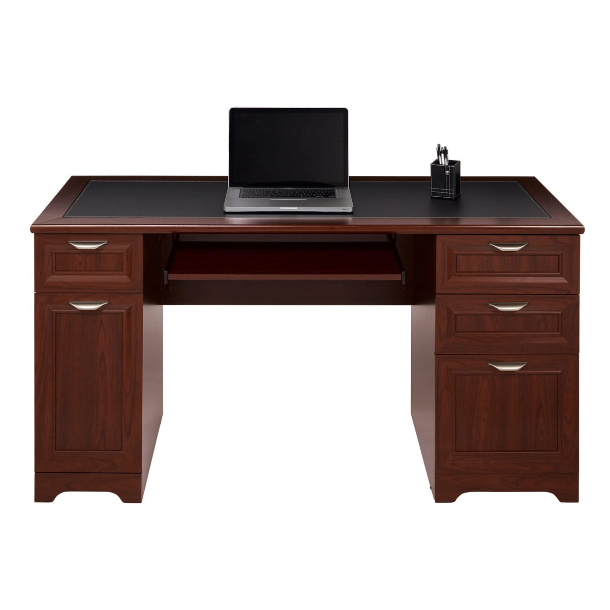 Realspace Magellan 59''W Manager's Computer Desk, Classic Cherry