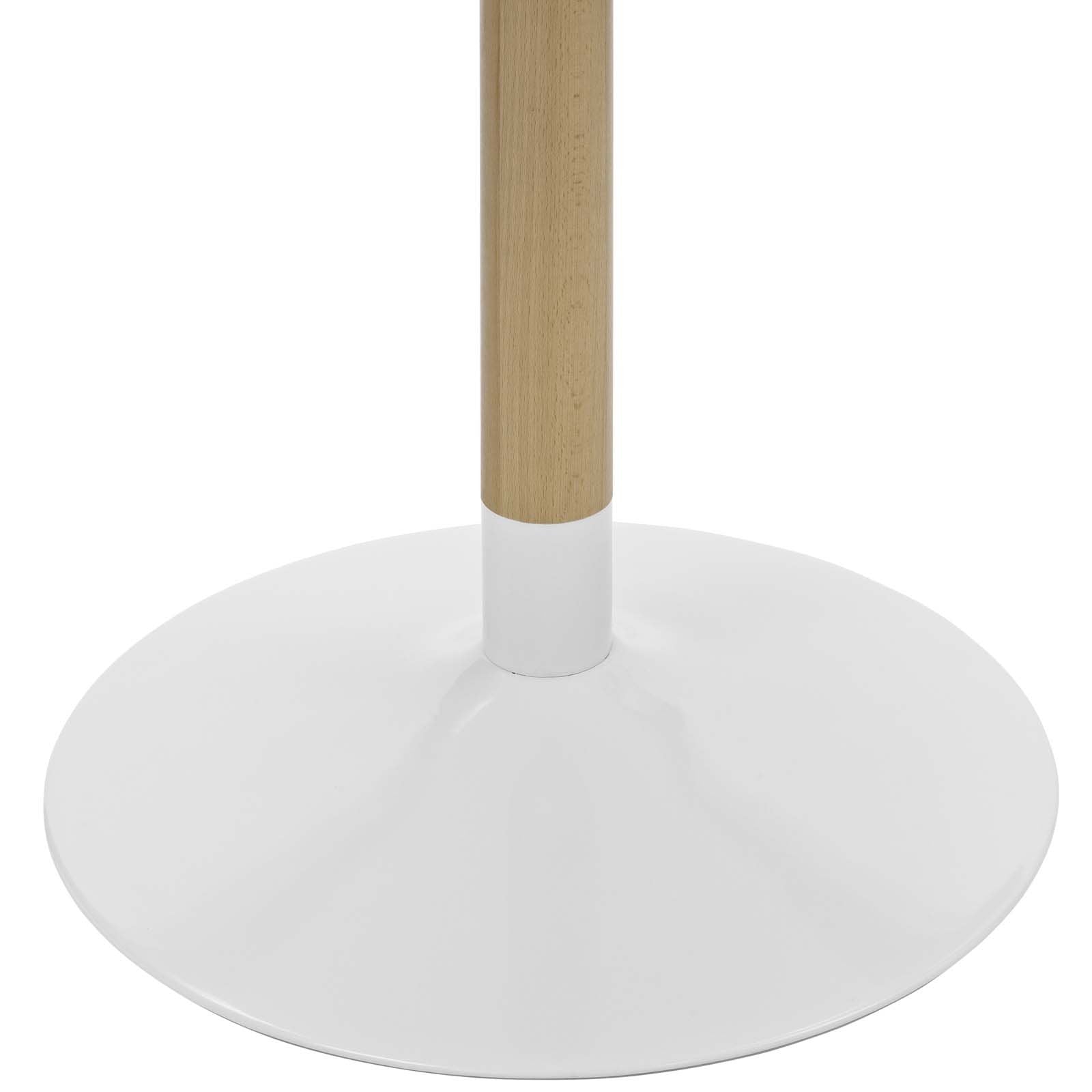 Modway Whirl 40" Contemporary Modern Round Kitchen And Dining Table In White