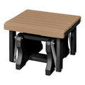 American Furniture Classics Model 601Cbk Gliding Ottoman In Cedar And Black, Made In Usa