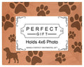 Gifts For All By Rachel Olevia Dog Lover Gift Beagle Silhouette Paw Prints Natural Wood Engraved 4x6 Landscape Picture Frame Woo