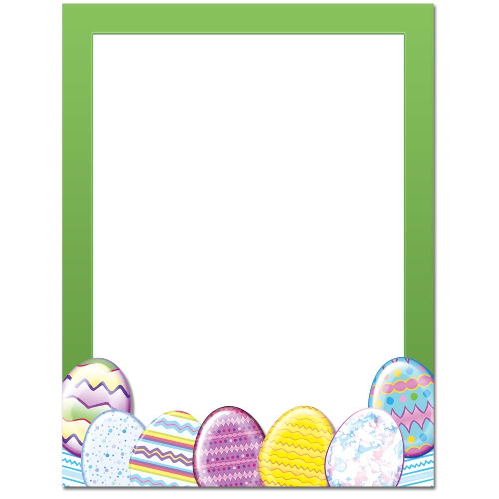 Easter Eggs Letterhead Laser & Inkjet Printer Paper, 25 Pack