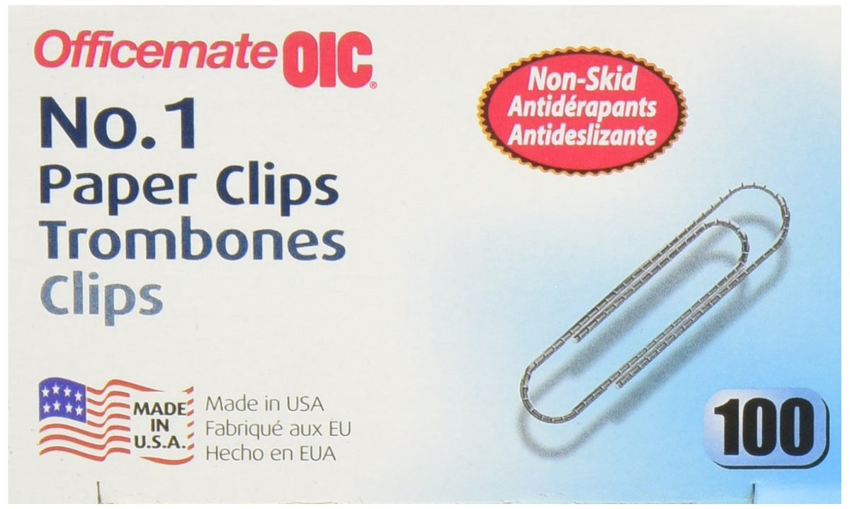 Officemate No. 1 Size Paper Clips (Oic99912)