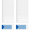 100 Pack Self-Adhesive Index Card Pockets With Top Open For Loading - Label Holder For Business Card Storage Bookshelf Mailbox B