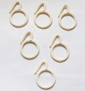 SCJ Pack of 100 Curtain Rings with Hook for Door Curtains, Windows Curtains, Bathroom Curtains, and Other Multipurpose Curtains.