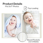 Cranbury Small Photo Album 5X7 (Black) - 2-Pack Plastic Photo Book, Each Shows 48 Pictures, Mini Picture Binder With Customizabl