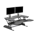 Vari VariDesk Pro Plus 36 - Adjustable Desk Converter with 11 Height Settings - Laptop Sit Stand Desk Riser for Table Tops and H