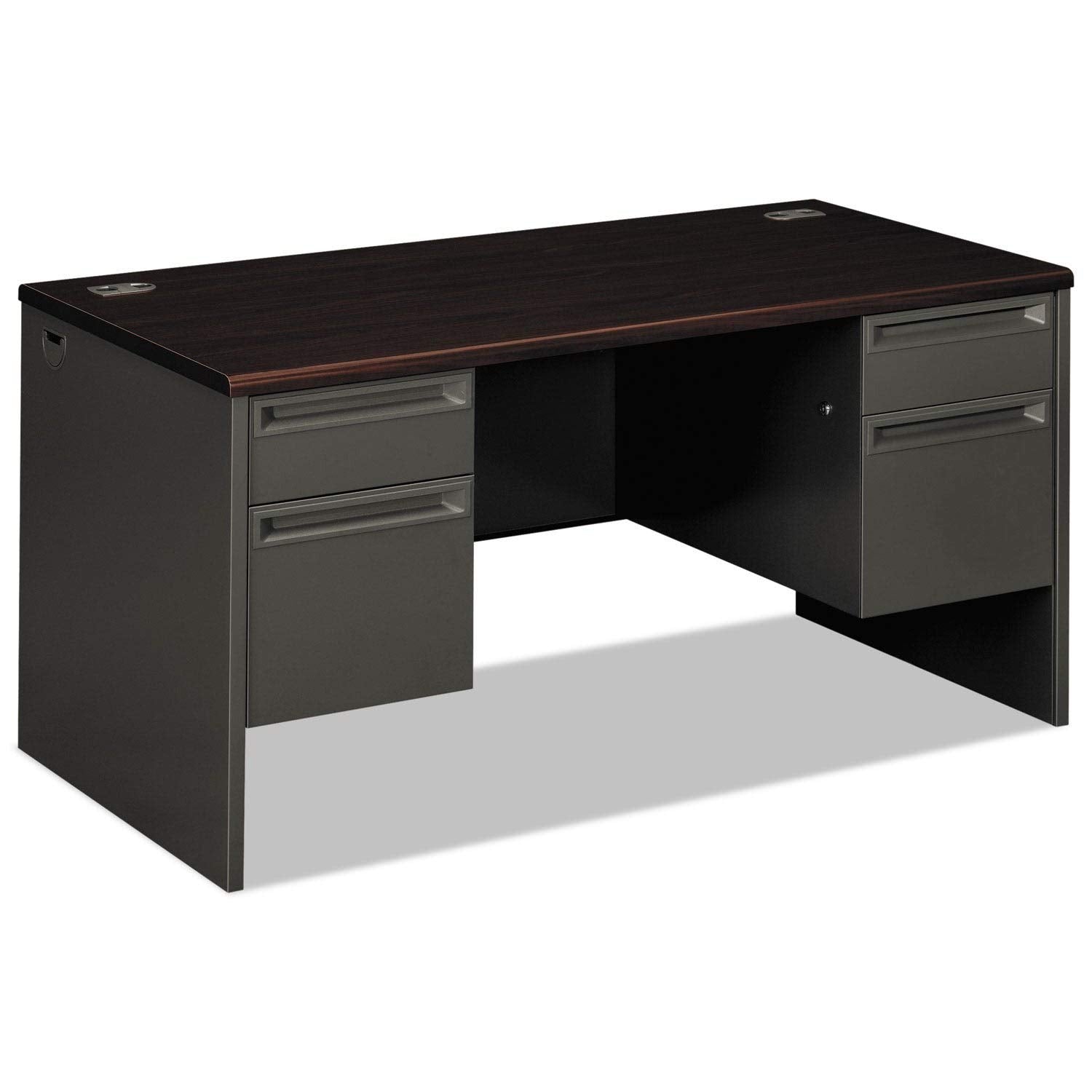 Hon 38000 Series Double Pedestal Desk Desk,60X30,Dbl Ped,My/Ccl (Pack Of2)