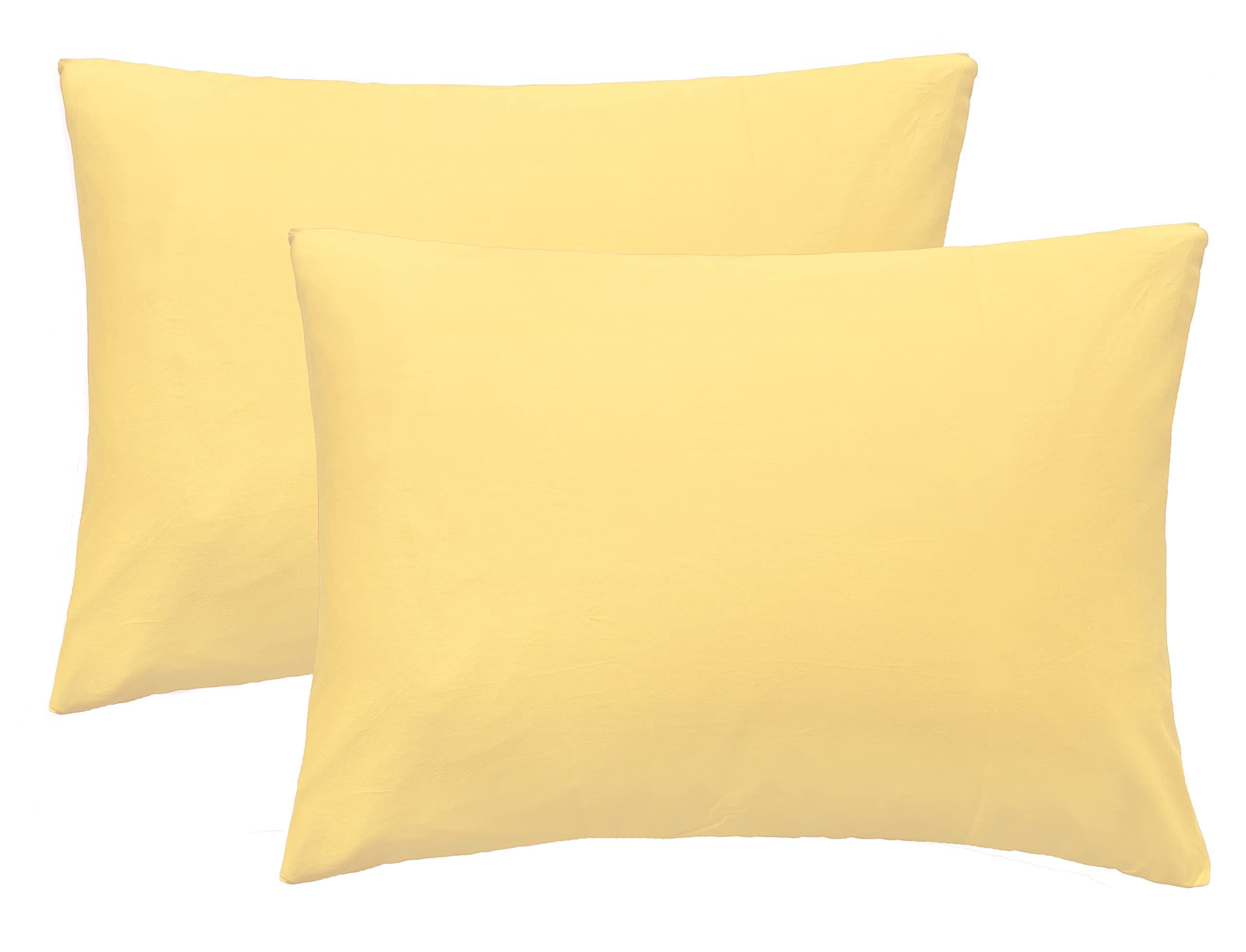 Imaylex Soft 100% Egyptian Cotton Zipper Closure Pillowcases, Cozy And Lightweight Pillow Case, Set Of 2, Apricot, Queen, 20' X