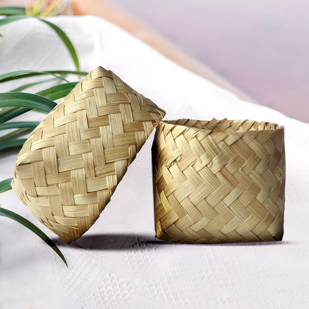 Kheoni Wooden Traditional Palm Leaf Multipurpose Storage & Utility Box  Mittai Petti, for home, office, gifting | Eco=Friendly 