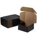 Sodissa 8X8X4 Inches Shipping Boxes Pack Of 25, Packaging Corrugated Cardboard Mailer Boxes For Small Bussiness, Black