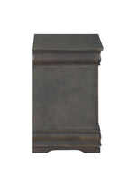 Acme Louis Philippe Nightstand in Dark Gray