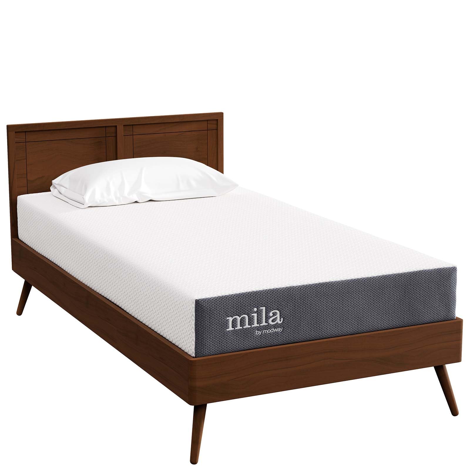 Modway Mila 8' Twin Mattress - Firm 8 Inch Memory Foam Mattress - 10-Year Warranty