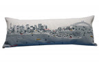 HomeRoots Cream 35' White Sydney Daylight Skyline Lumbar Decorative Pillow