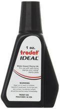 Self-Inking Stamp Ink - 1Oz Refill Bottle- Black
