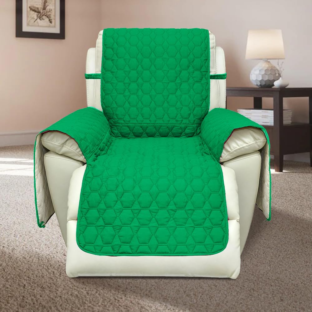 RBSC Home Recliner Chair Cover 100% Waterproof Slipcovers Anti-Slip Small Recliner Slipcovers for Pets Baby Dogs Cats Washable P