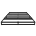 EMODA 7 Inch Queen Bed Frame No Box Spring Needed Heavy Duty Metal Platform BedFrame Queen Size with Steel Slats, Easy Assembly,