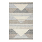 Kosas Home Tierney 60 x 96 Geometric Polyester Fabric Area Rug in Gray
