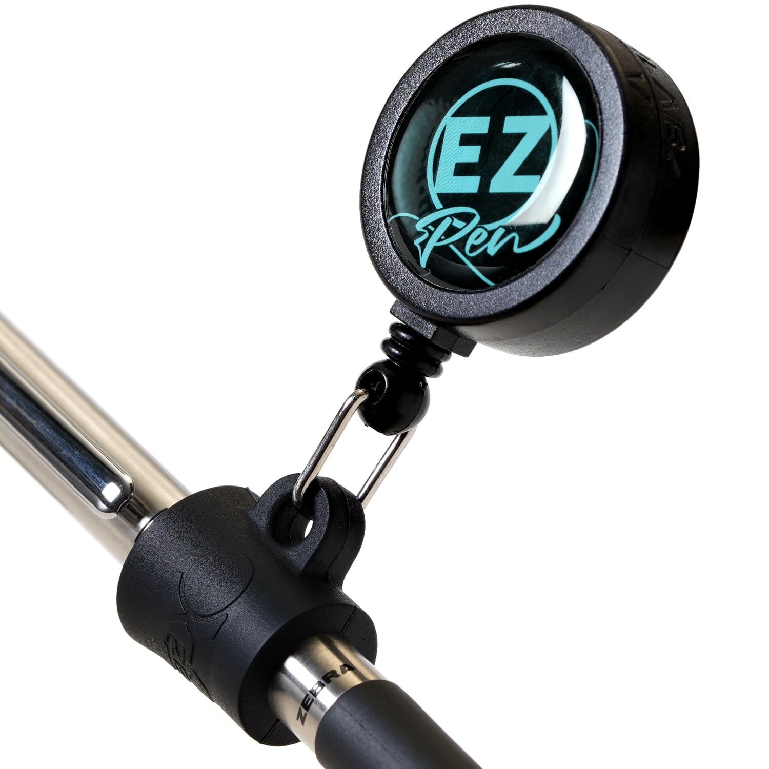Ez Pen Retractable Pen Reel For Nurses, Teachers, Waitresses, Carpenters, Construction Workers, Contractors & Pros (Non-Stop Blu